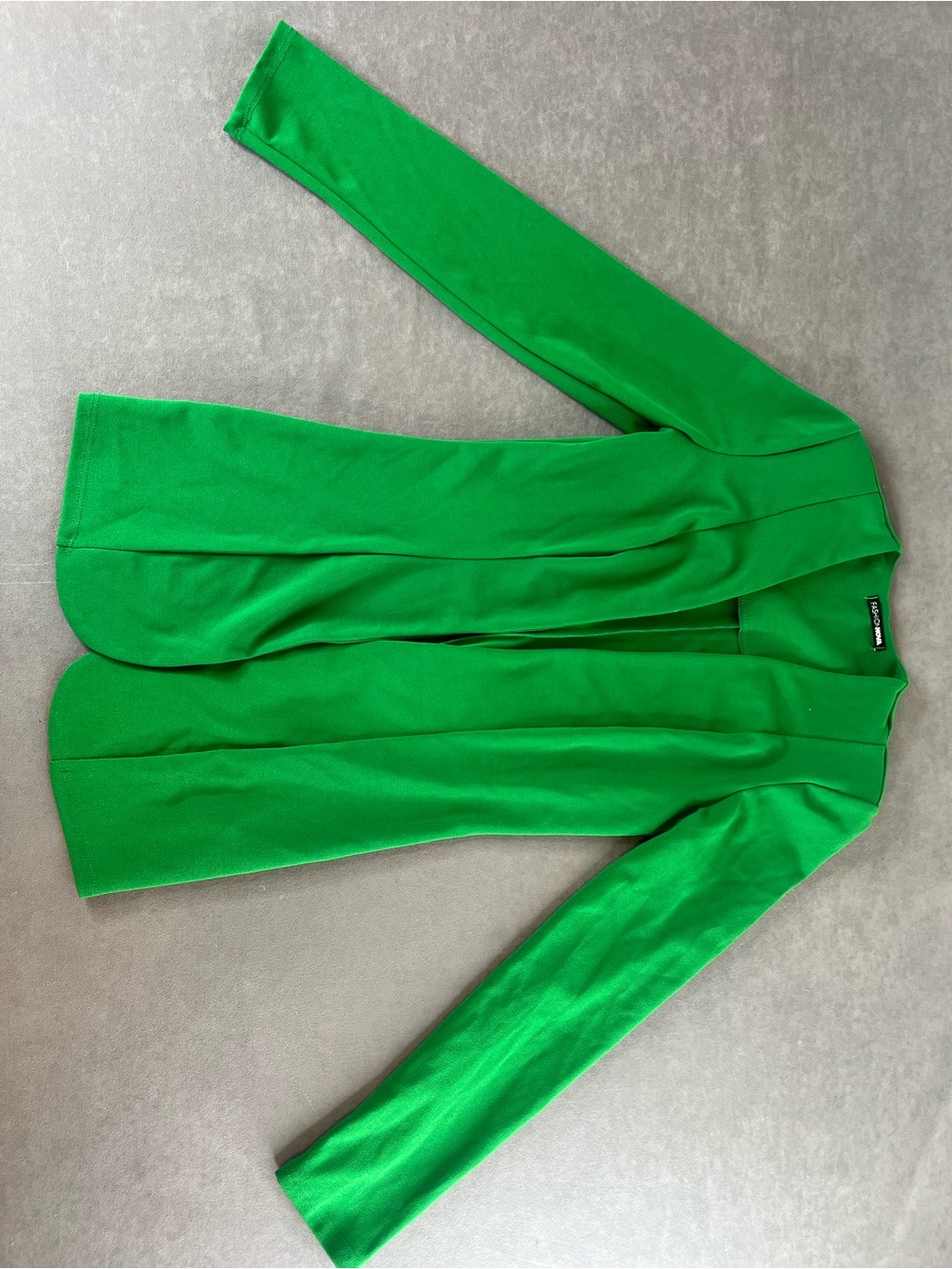 Fashion Nova Bright Green Open-Front Blazer